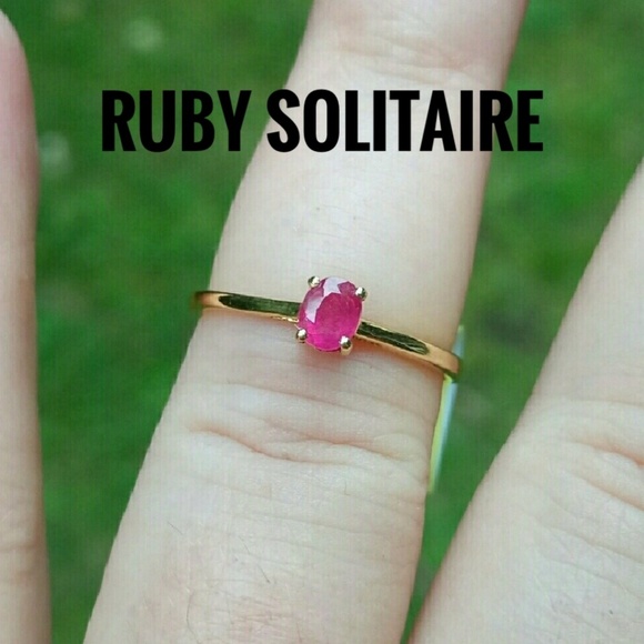 Jewelry - Genuine Ruby Solitaire